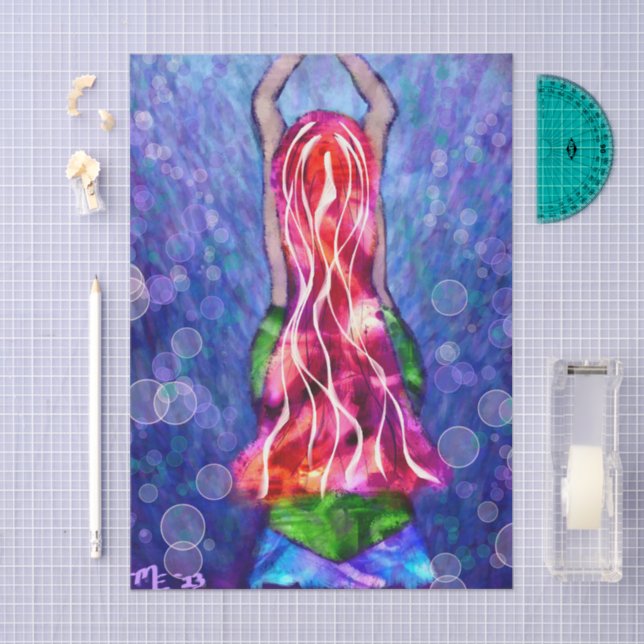 Papel De Seda Dissociação Marítima Nacional Marítima da Curva Wh (Arte )