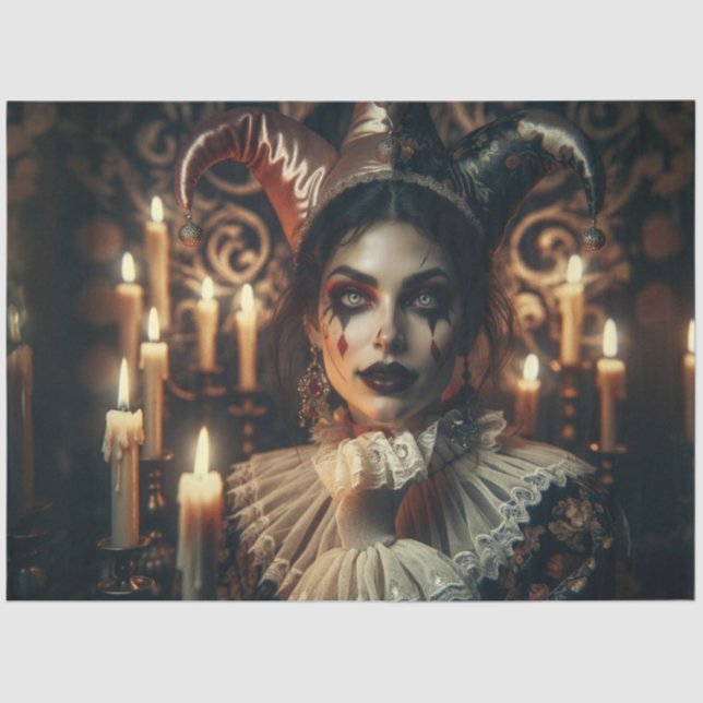 Papel De Seda Dissociação Misteriosa dos Olhos Brilhantes de Har (Frente )