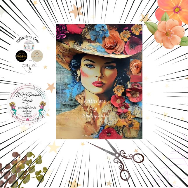 Papel De Seda Dissociação - Moça sofisticada - Fundo de auxílio (Criador carregado)