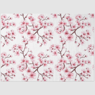 Papel De Seda Dissociação Padrão de Cereja Blossom
