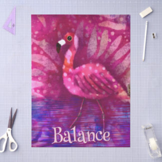 Papel De Seda Dissociação Personalizada Flamingo, Cor-de-Rosa, W