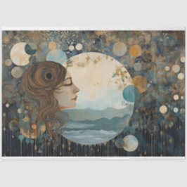 Papel De Seda Dissociação primitiva do céu celestial russo