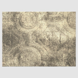 Papel De Seda Dissociação Rustic Old World