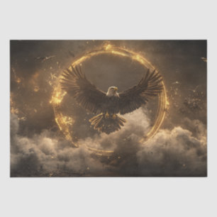 Papel De Seda Dissociação - Voo de Ouro de Águia Majestosa