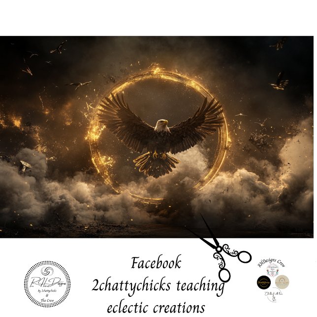 Papel De Seda Dissociação - Voo de Ouro de Águia Majestosa (Criador carregado)