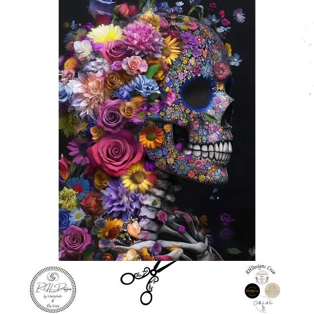 Papel De Seda Disupage3 Flores Brilhantes Crônicas Mídia Mista (Criador carregado)