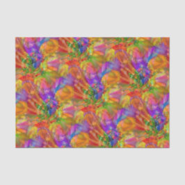 Papel De Seda Diversão Colorida de Tinta - A Abstrato Rasga O Ar