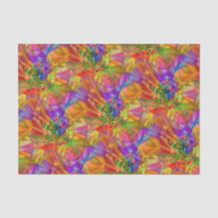 Papel De Seda Diversão Colorida de Tinta - A Abstrato Rasga O Ar
