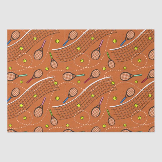 Papel De Seda Diversão de jogos de tênis (Frente )