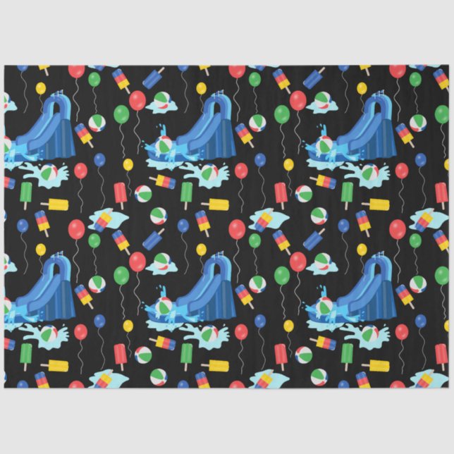 Papel De Seda Diversão De Meninos De Vidro De Verão (Frente )