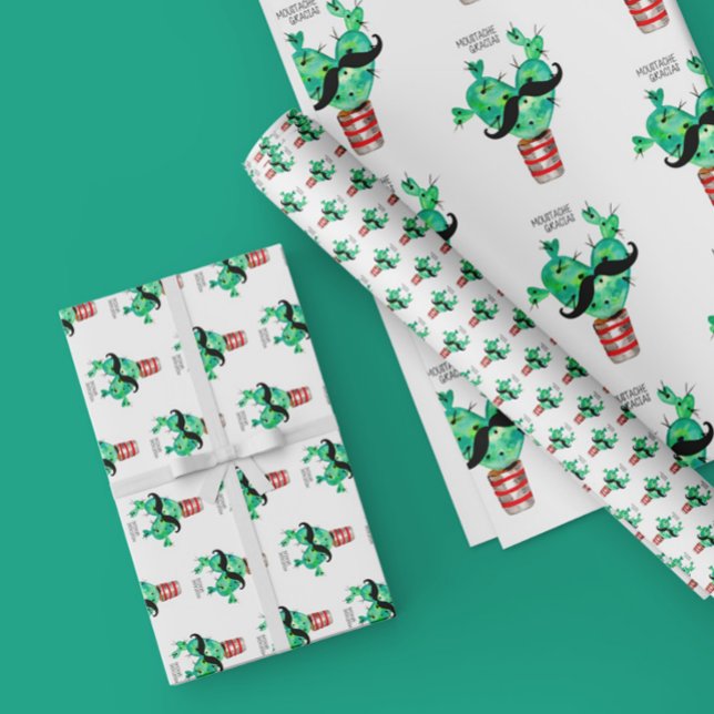 Papel De Seda Diversão do Coração Cactus Obrigado (Criador carregado)