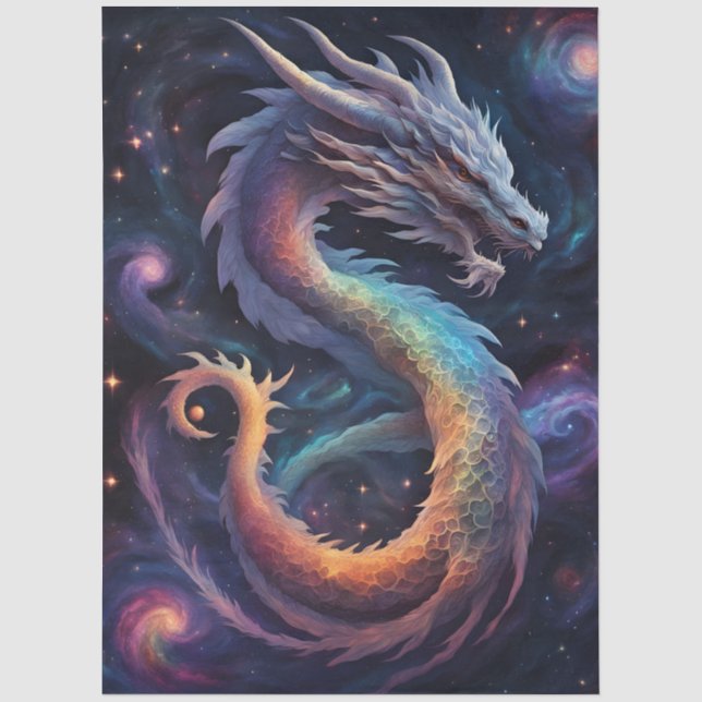papel de seda do dragão cósmico (Frente )