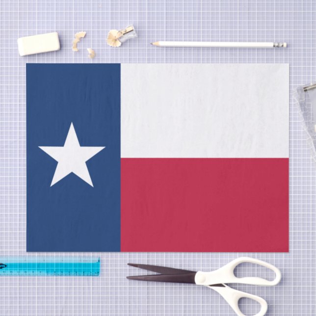 Papel de seda do Texas, papel de seda da bandeira  (Arte )