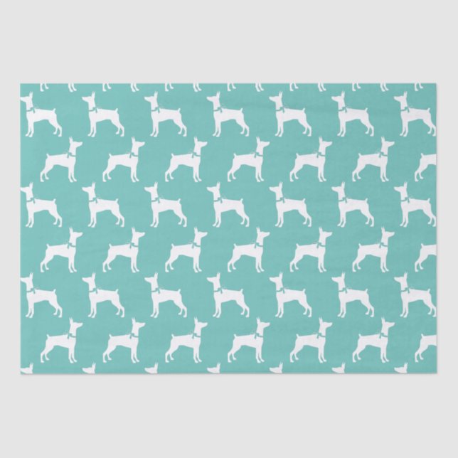 Papel De Seda Dobermann Pinscher Dog Puppy Dobie (Frente )