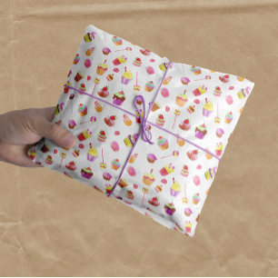 Papel De Seda Doce Bolos Deliciosos Tratamentos