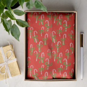 Papel De Seda Doce Canas de Natal Presente de Natal