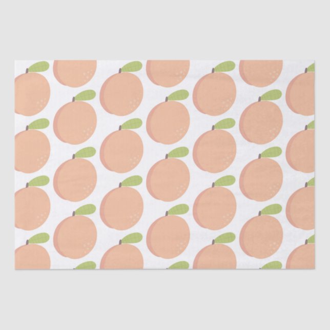 Papel De Seda Doce como Peach Blossom Peachy Aniversário (Frente )