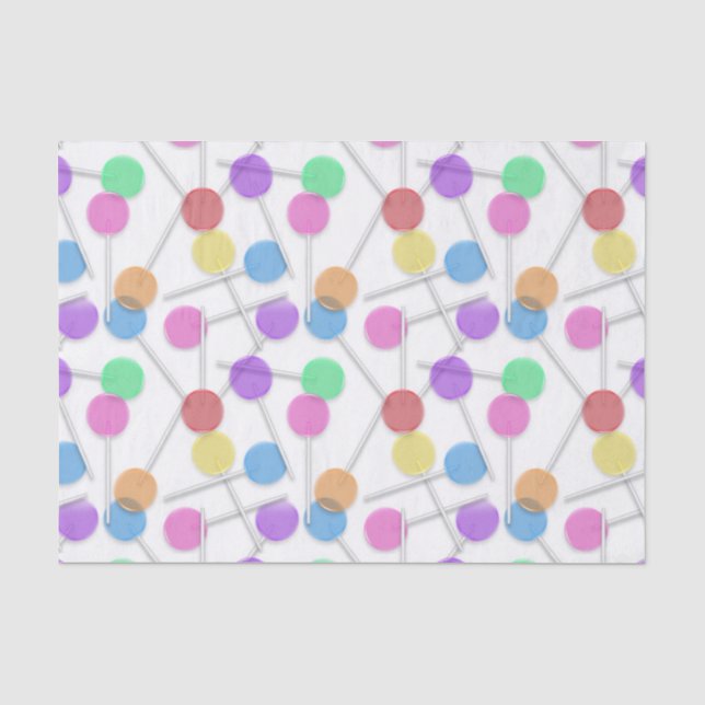 Papel De Seda doce de festas de pirulito giro (Frente )