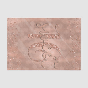 Papel De Seda Doce Dezesseis 16 Rosa Rosa Rosa Dourado Glam Pers