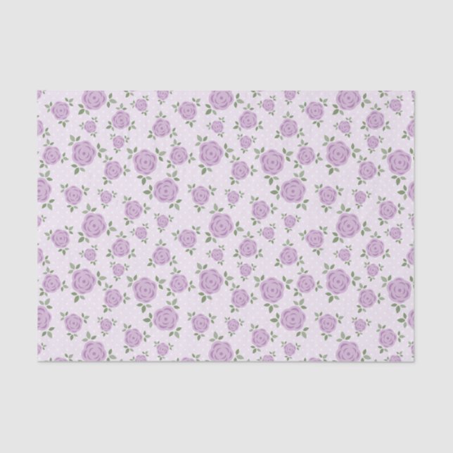 Papel De Seda Doce Padrão Floral (Frente )