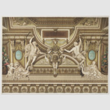 Documento de Decoupage de Estátua Romana Arquitetô