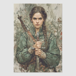 Papel De Seda Documento de Dissociação da Fantasia da Guerreira 