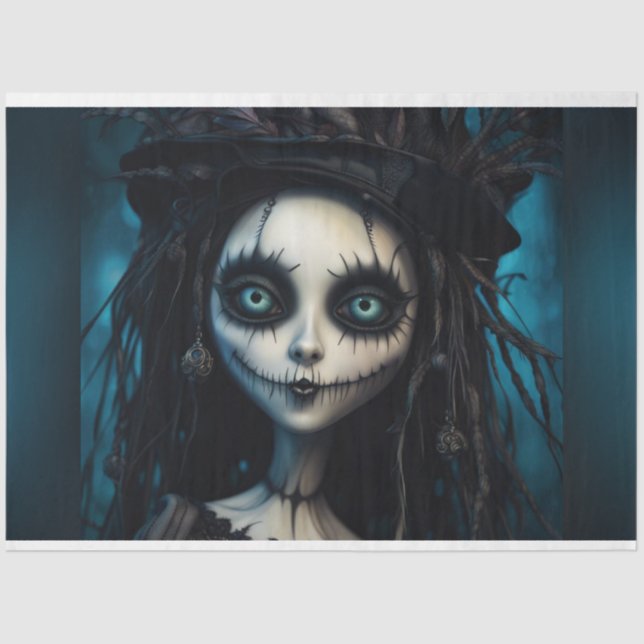 Papel De Seda Documento de Dissociação do Espantalho do Voodoo H (Frente )