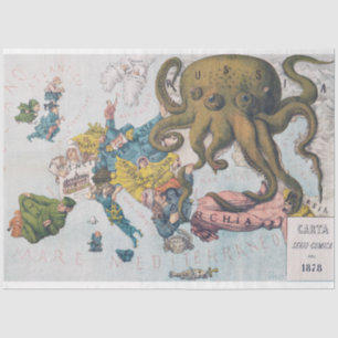 Papel De Seda Documento de Tecido de Cena do Mapa Antigo