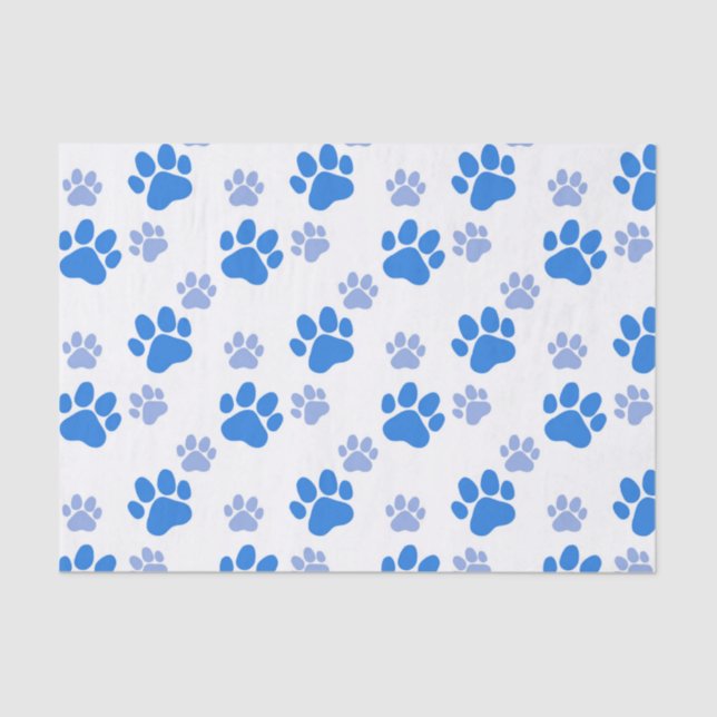Papel De Seda Dog Paw Print Simple Animal Lover Cute Puppies (Frente )
