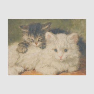Papel De Seda Dois Kittens por Henriette Ronner-Knip