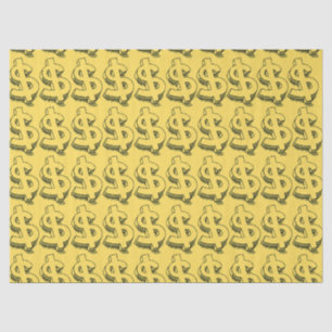Papel De Seda dolar dourado