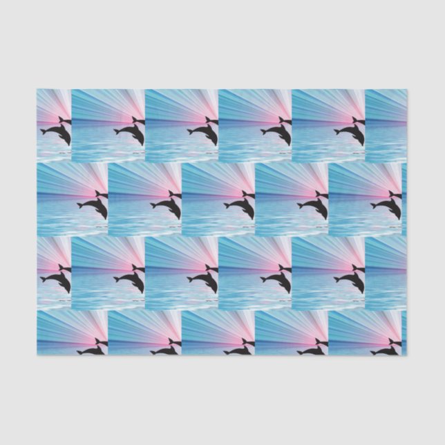 Papel De Seda Dolphin Sunset (Frente )