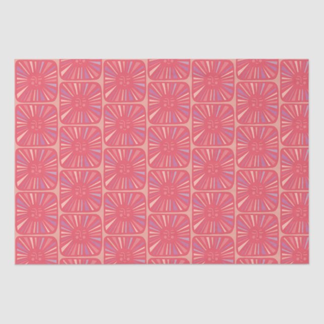 Papel De Seda Dom Sol Brilhante, Cuta Rosa e Encantadora, Brilha (Frente )