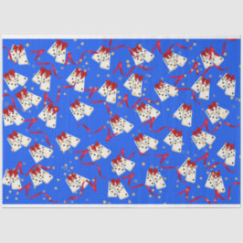 Papel De Seda Domino Themed Gift Wrapping - Natal