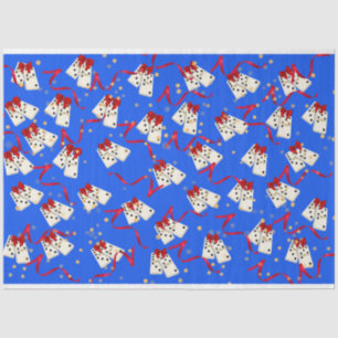Papel De Seda Domino Themed Gift Wrapping - Natal