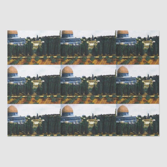 Papel De Seda Domo da Pedra, Jerusalém (Frente )