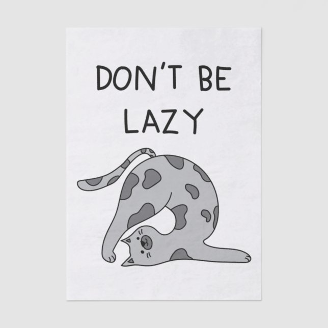 Papel De Seda Don’t Be Lazy Yoga Cat (Frente )