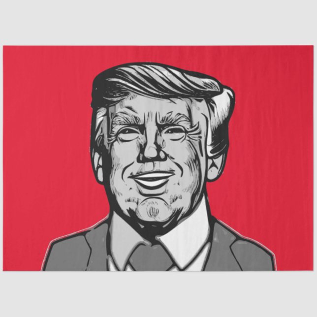 PAPEL DE SEDA DONALD TRUMP (Frente )