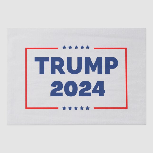 Papel De Seda Donald Trump 2024 Retire a Eleição Americana (Frente )