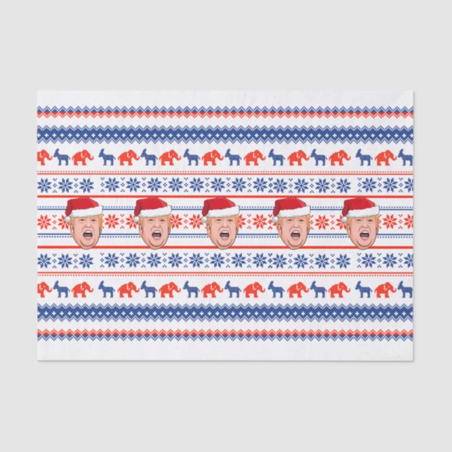 Papel De Seda DONALD TRUMP Christmas (Frente )