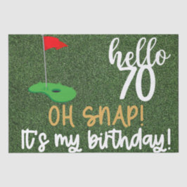 Papel De Seda Dons de Golf 70 Birthday para golfe