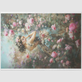 Papel De Seda Donzela no Jardim Um