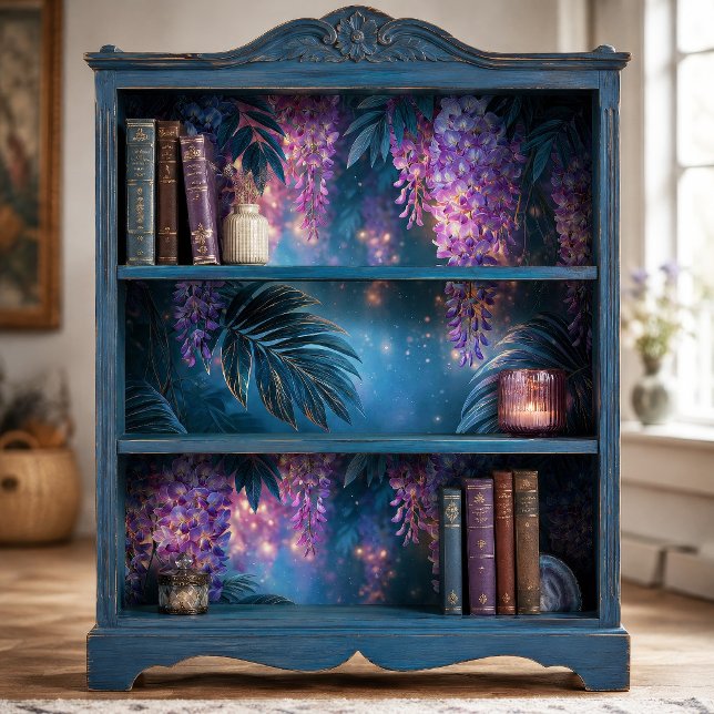 Papel De Seda Dossel de Wisteria Violeta Sonhadora Decoupage (Criador carregado)