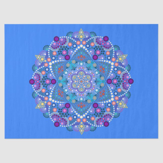Papel De Seda dot painting meets mandala 2 18  (Frente )