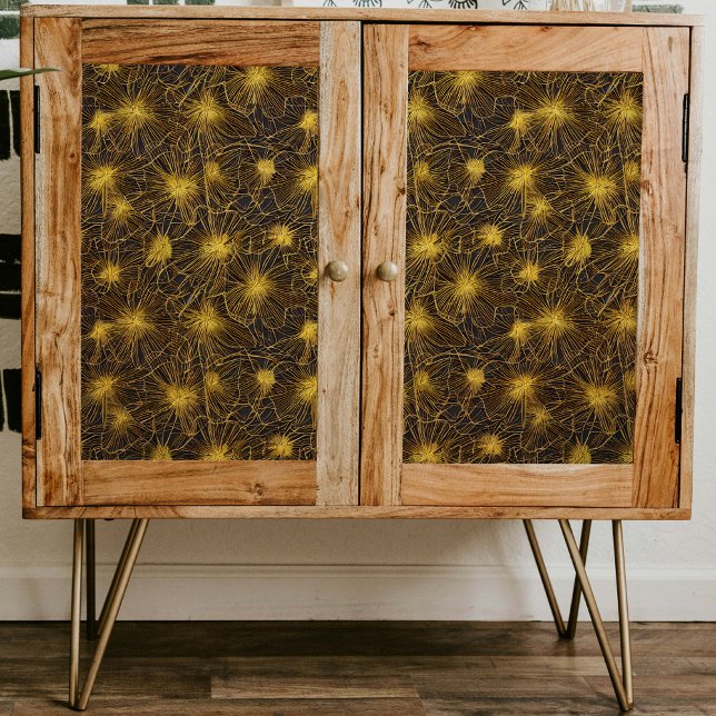 Papel De Seda Dourada desacoplamento de padrões de Petais com di (Criador carregado)