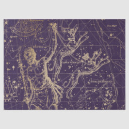Papel De Seda Dourada Galaxy Star Map Series Design 5