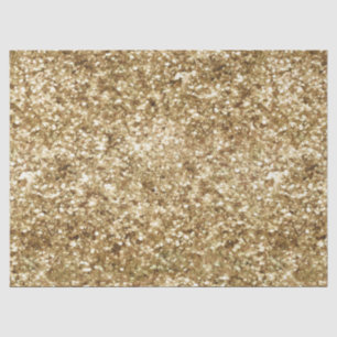 Papel De Seda Dourada Glitter Confetti