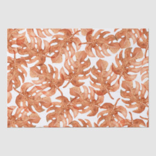 Papel De Seda Dourada Glitter Terracotta