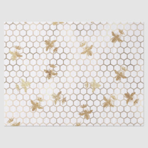 Papel De Seda Dourada Rainha Bebê e Honeycomb na página de disso