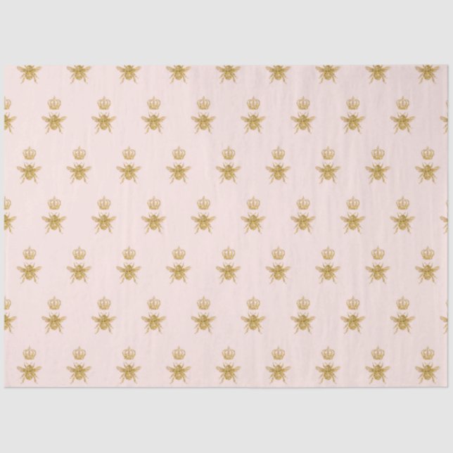 Papel De Seda Dourada Rainha-relva-reluzente Menina-rosa-reluzen (Frente )